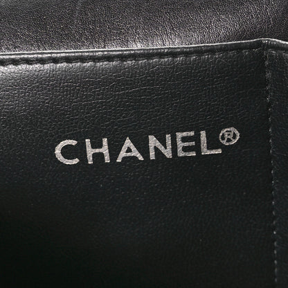 Chanel Lambskin Stitched Briefcase Bag Black 6 of 14