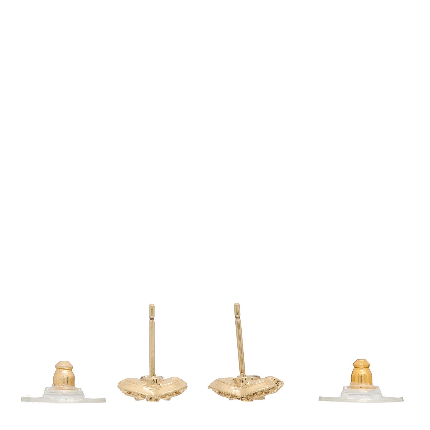 Chanel Crystal Mini CC Earrings Gold 3 of 5