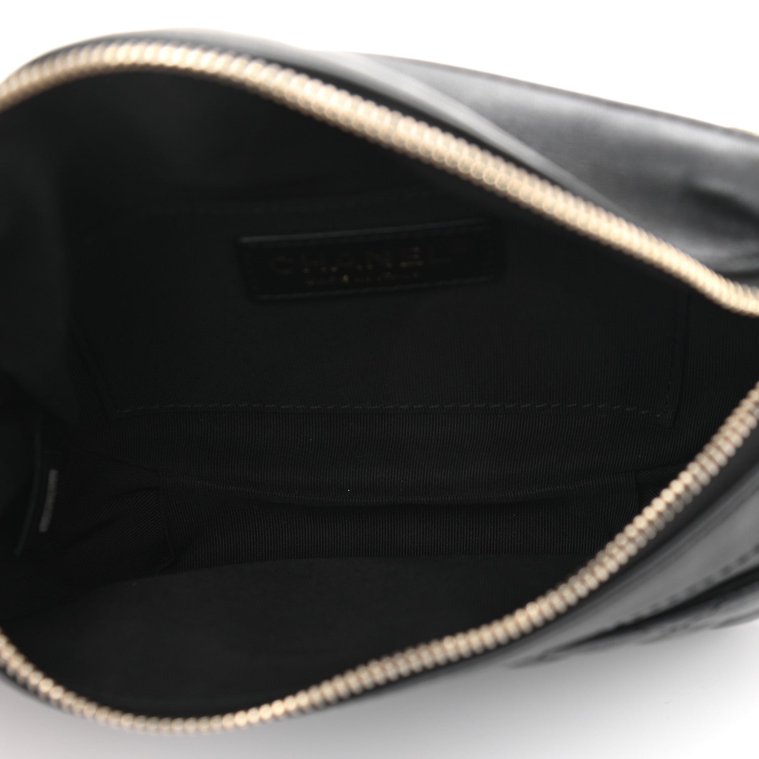 Chanel Lambskin Quilted Waist Bag Fanny Pack Black 6 of 11