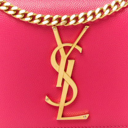 Saint Laurent Grain De Poudre Small Monogram Kate Satchel Bubblegum 9 of 11