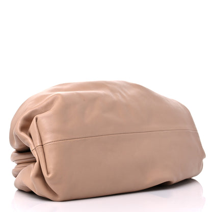 Bottega Veneta Smooth Butter Calf The Pouch Oversized Clutch Almond 4 of 9