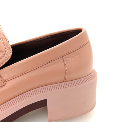 Chanel Lambskin Quilted CC Turnlock Loafers 35.5 Dark Pink 11 of 12