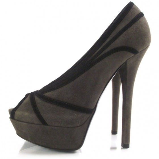 Suede Jardin Platform Pumps 39.5