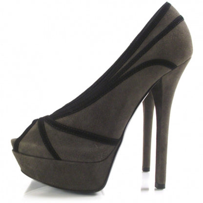 Fendi Suede Jardin Platform Pumps 39.5 2 of 7