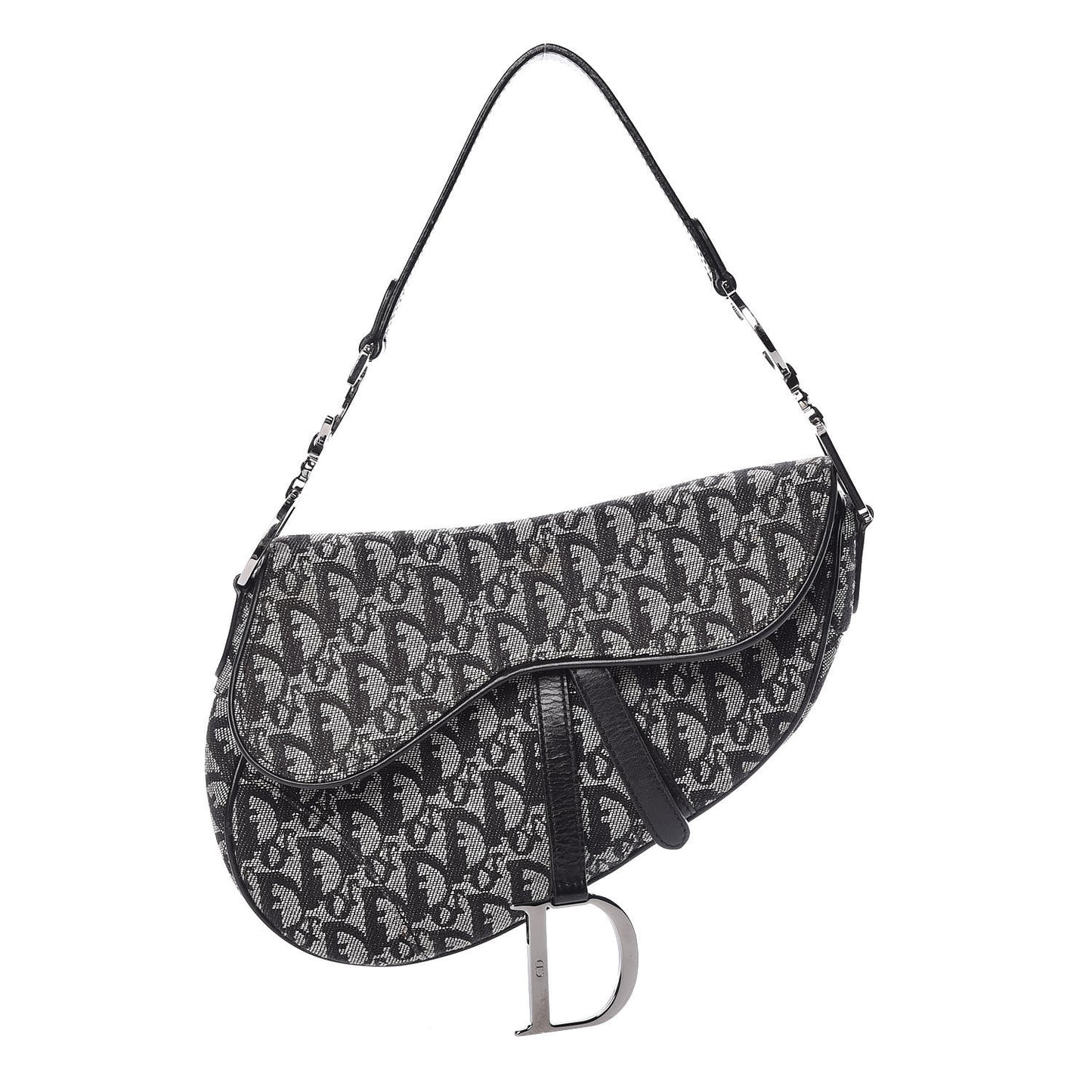 Monogram Saddle Bag Black
