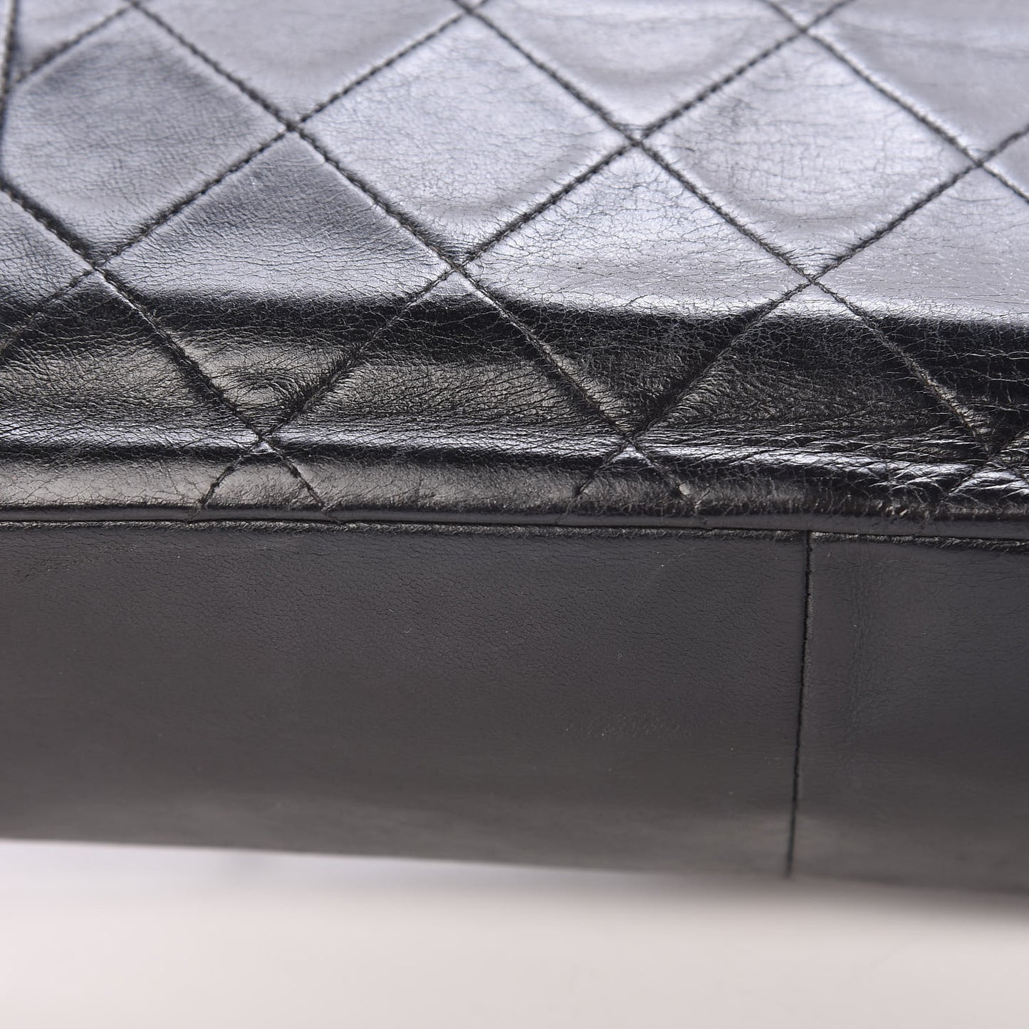 Lambskin Quilted Small Single Flap Black