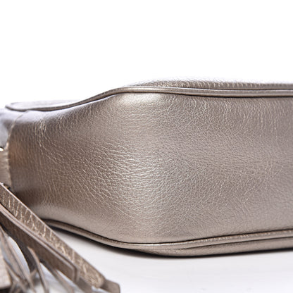 Gucci Metallic Pebbled Calfskin Small Soho Disco Bag Golden Beige 8 of 10