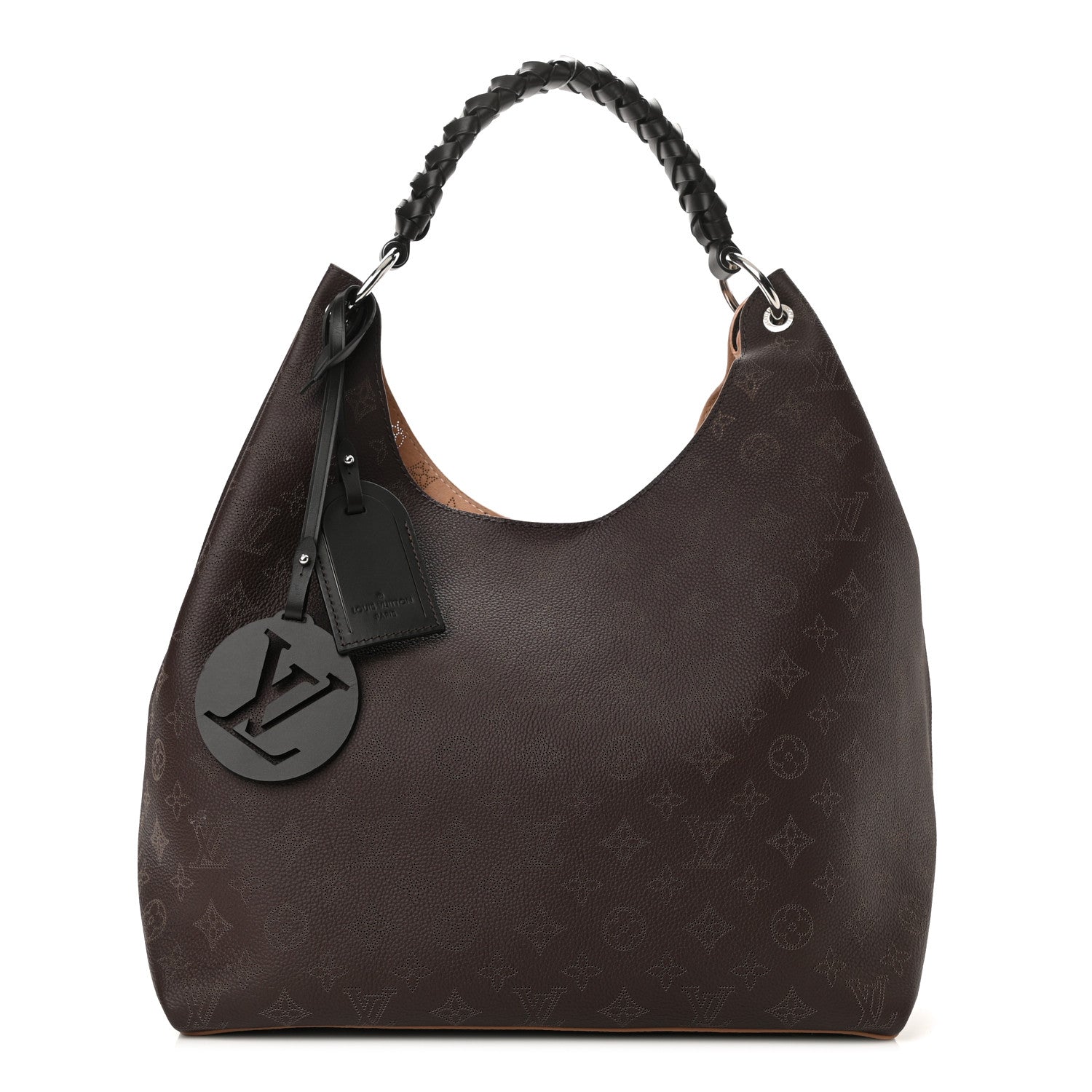Louis Vuitton Mahina Carmel Hobo Chocolate 1 of 9