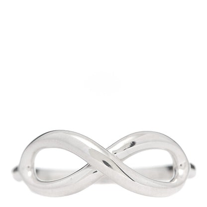 Tiffany Sterling Silver Infinity Ring 54 7 1 of 5