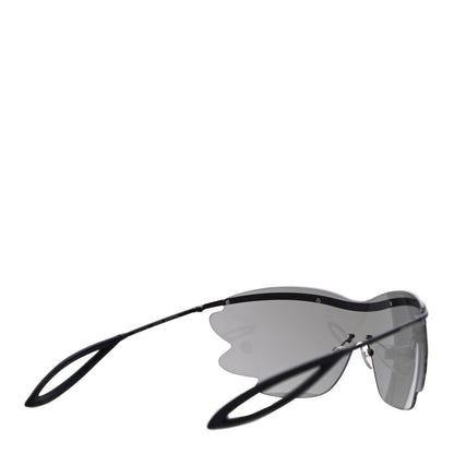 Louis Vuitton Metal Bohemian Vuittony Mask Sunglasses Z1227U Black 2 of 9