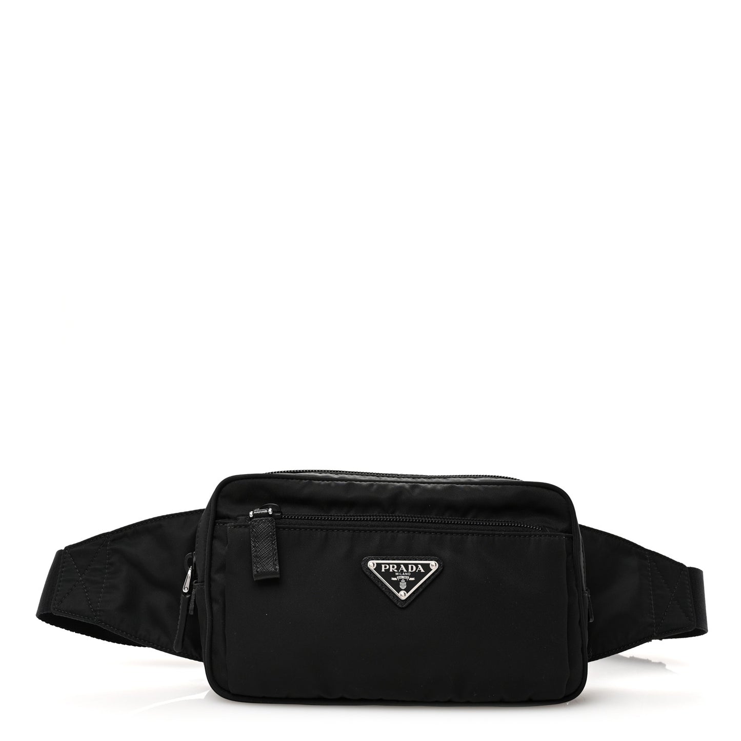 Re-Nylon Saffiano Belt Bag Black