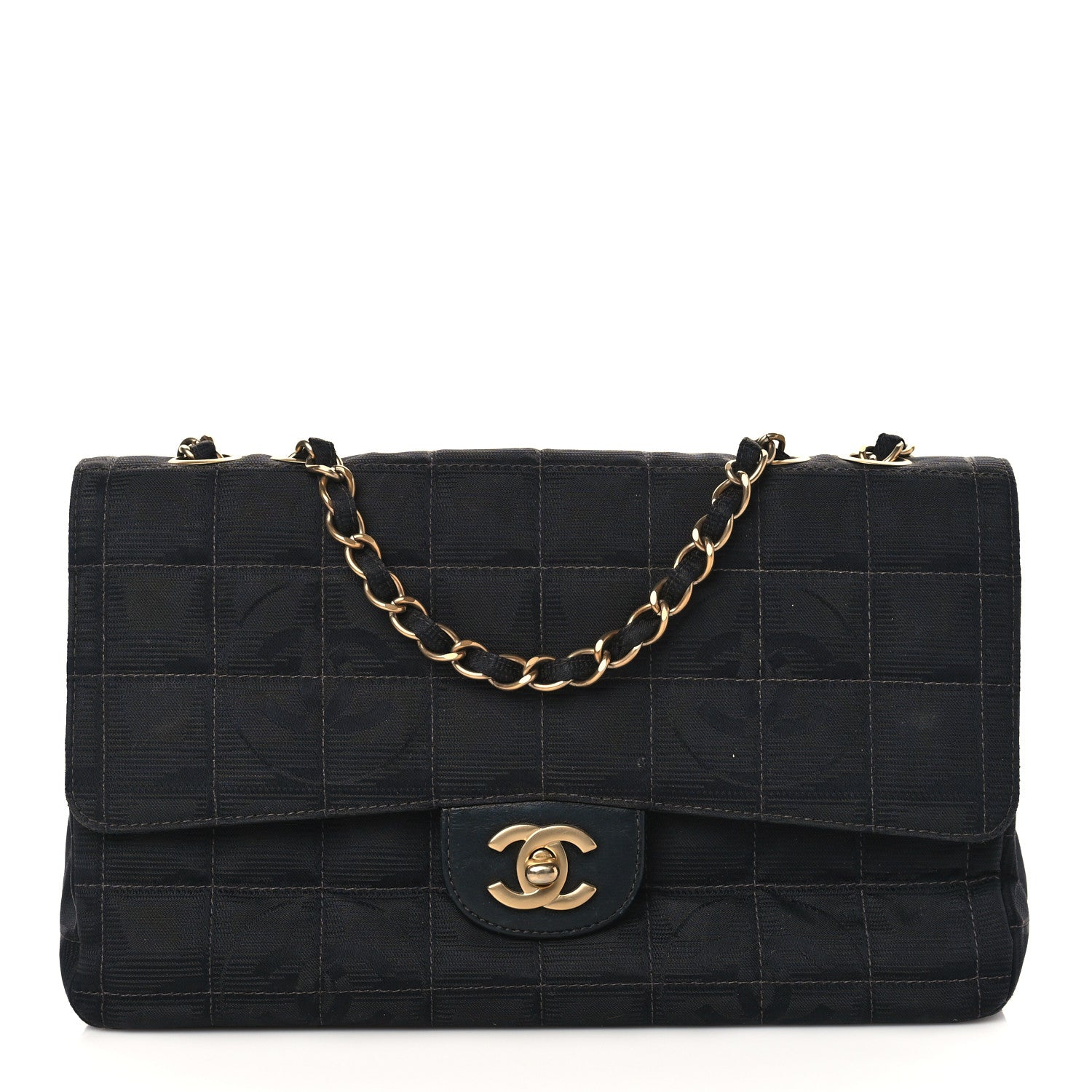 Chanel Nylon Medium Travel Flap Black 1 of 8