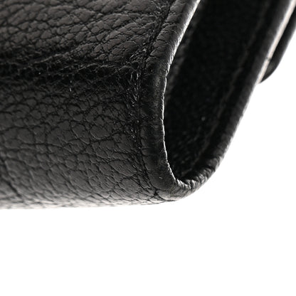 Chanel Goatskin Large Flap Wallet Black 10 of 12