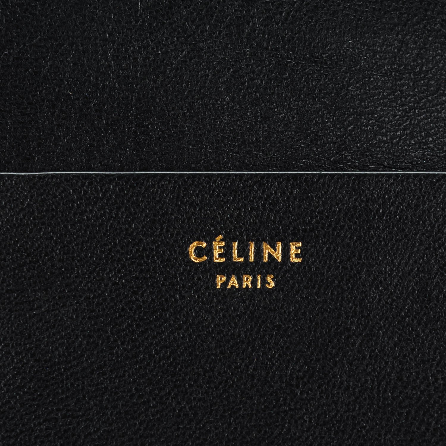 Celine Smooth Lambskin iPad Folio Clutch Black 8 of 9