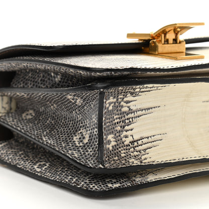 Celine Lizard Small Classic Box Flap Bag Natural 9 of 10