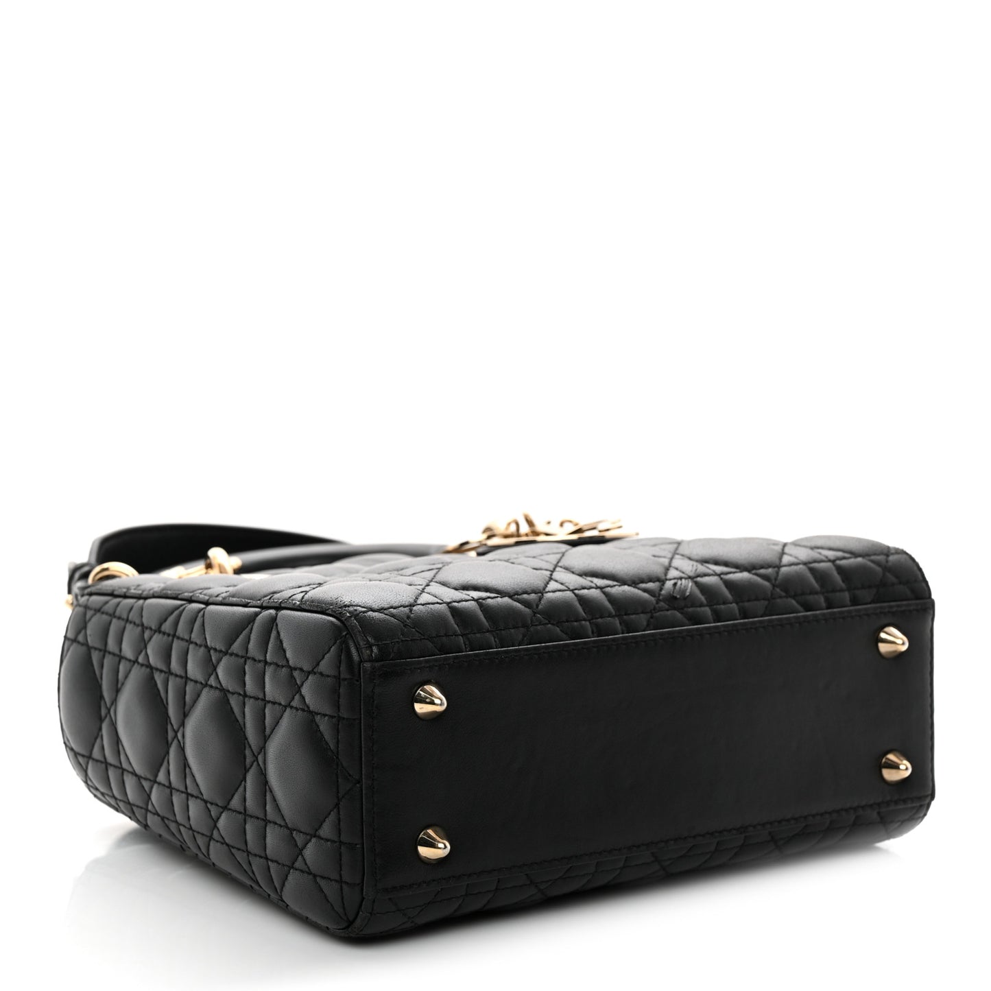 Lambskin Cannage Small My ABCDior Lady Dior Black
