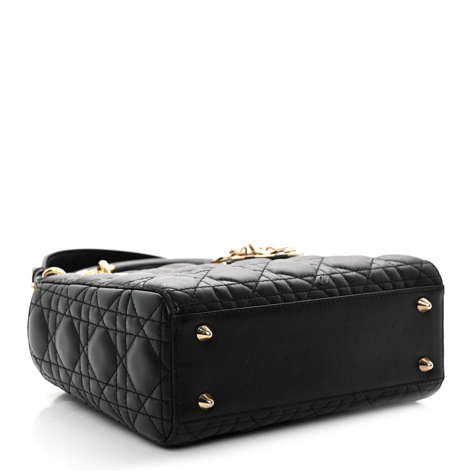 Christian Dior Lambskin Cannage Small My ABCDior Lady Dior Black 4 of 11