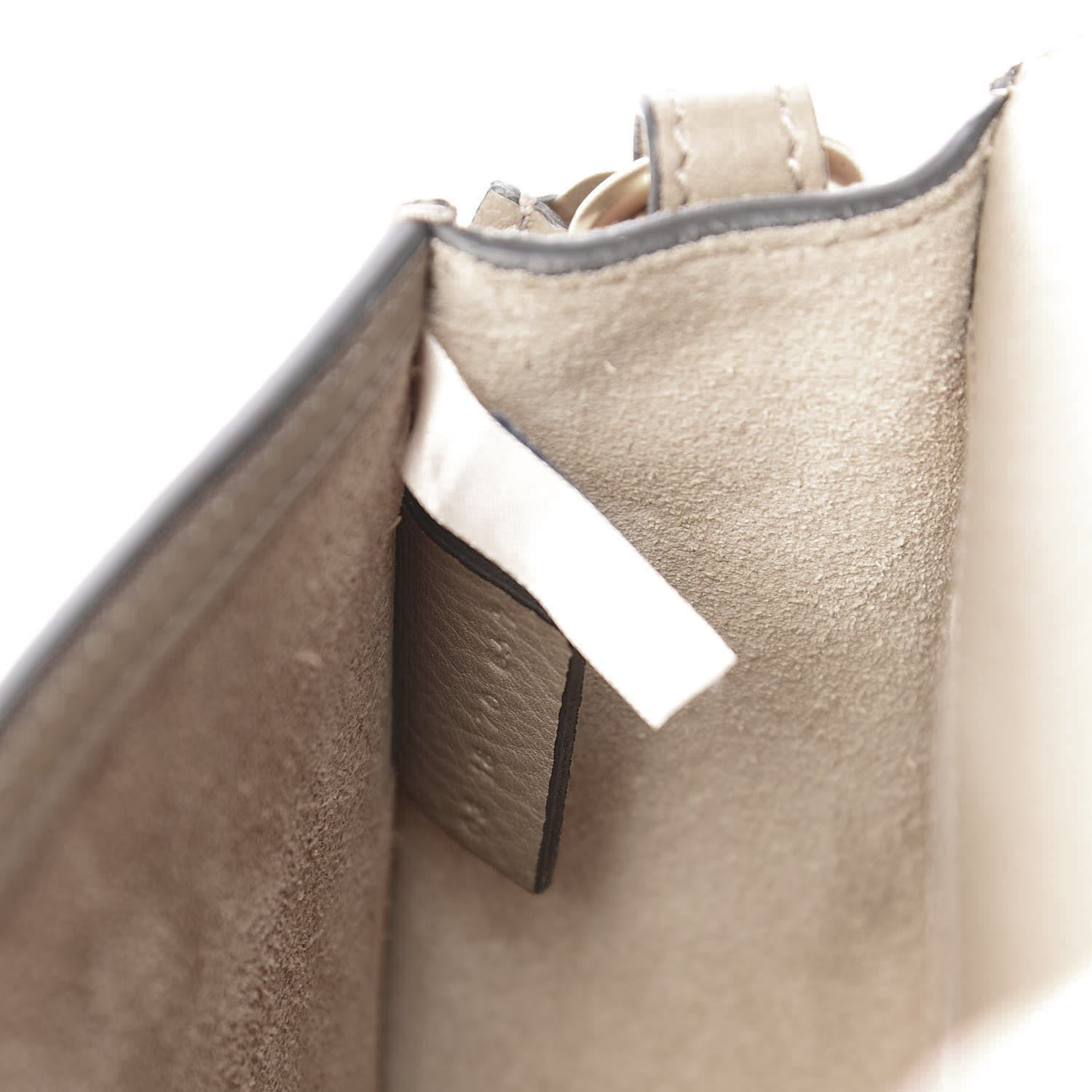 Chloe Calfskin Suede Small Nile Bracelet Bag Motty Grey 9 of 10
