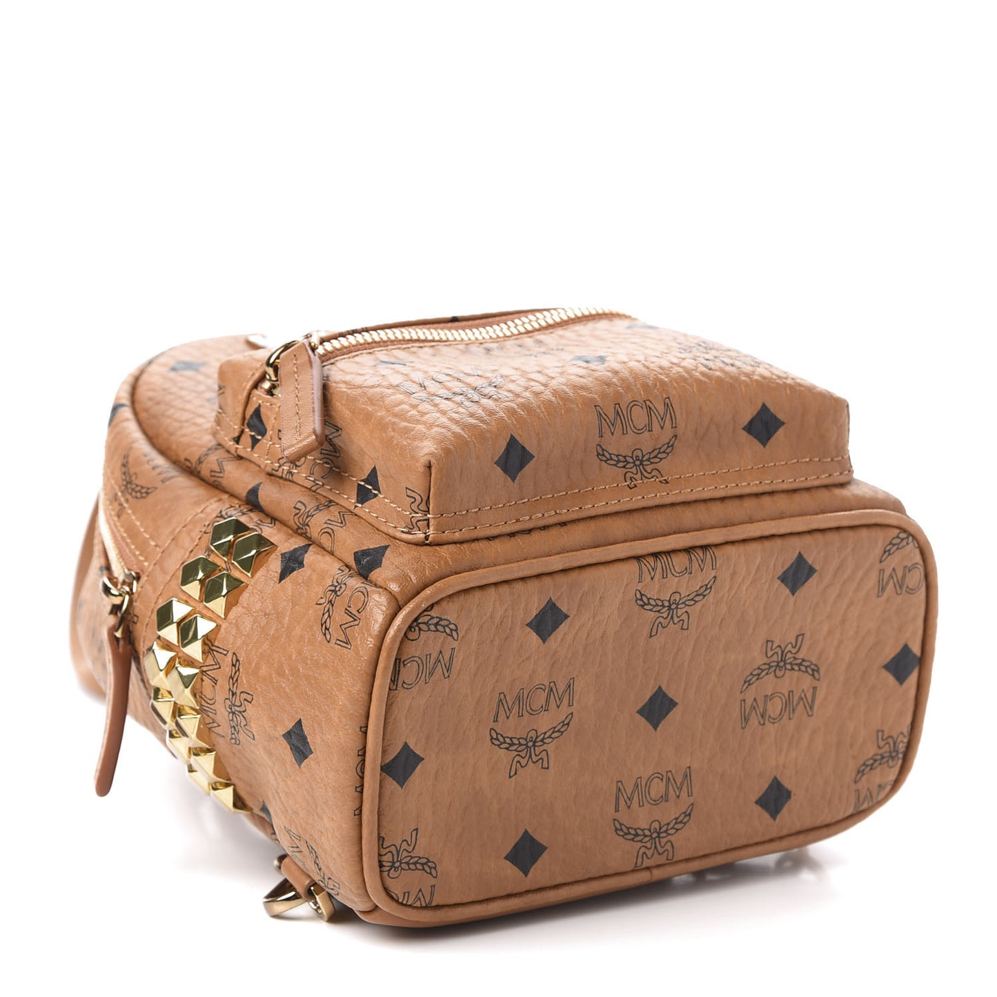 Visetos Side Stud X-Mini Stark Backpack Cognac