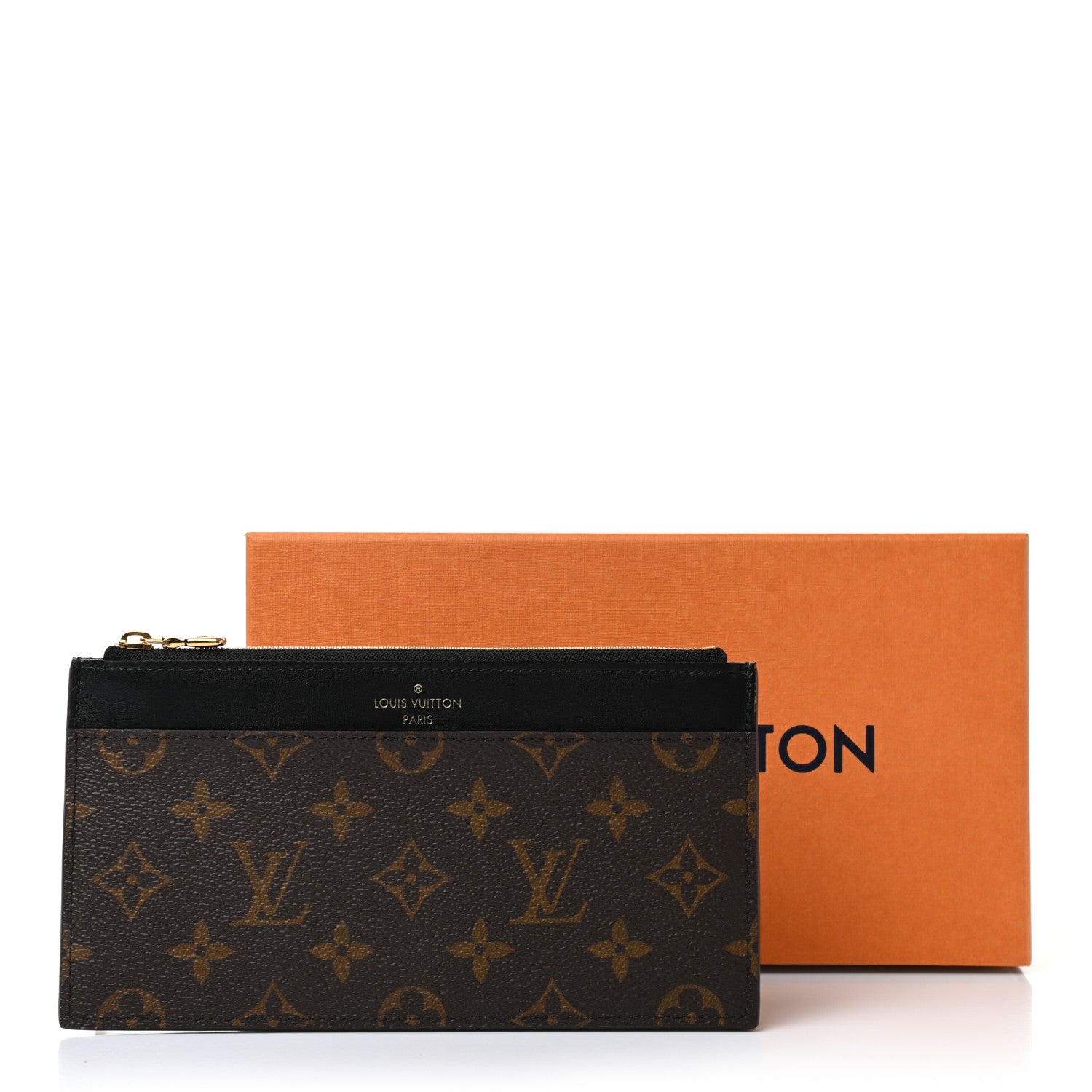 Louis Vuitton Monogram Slim Purse Black 8 of 8