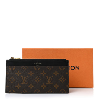 Louis Vuitton Monogram Slim Purse Black 8 of 8