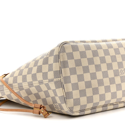 Louis Vuitton Damier Azur Neo Neverfull MM Rose Ballerine 11 of 21