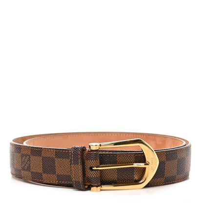 Louis Vuitton Damier Ebene Riveted Belt 100 40 1 of 8