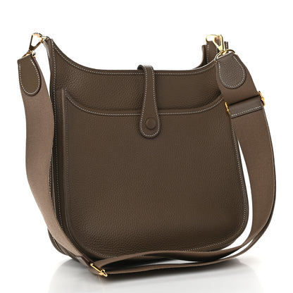 Hermes Taurillon Clemence Evelyne III PM Etoupe 2 of 8