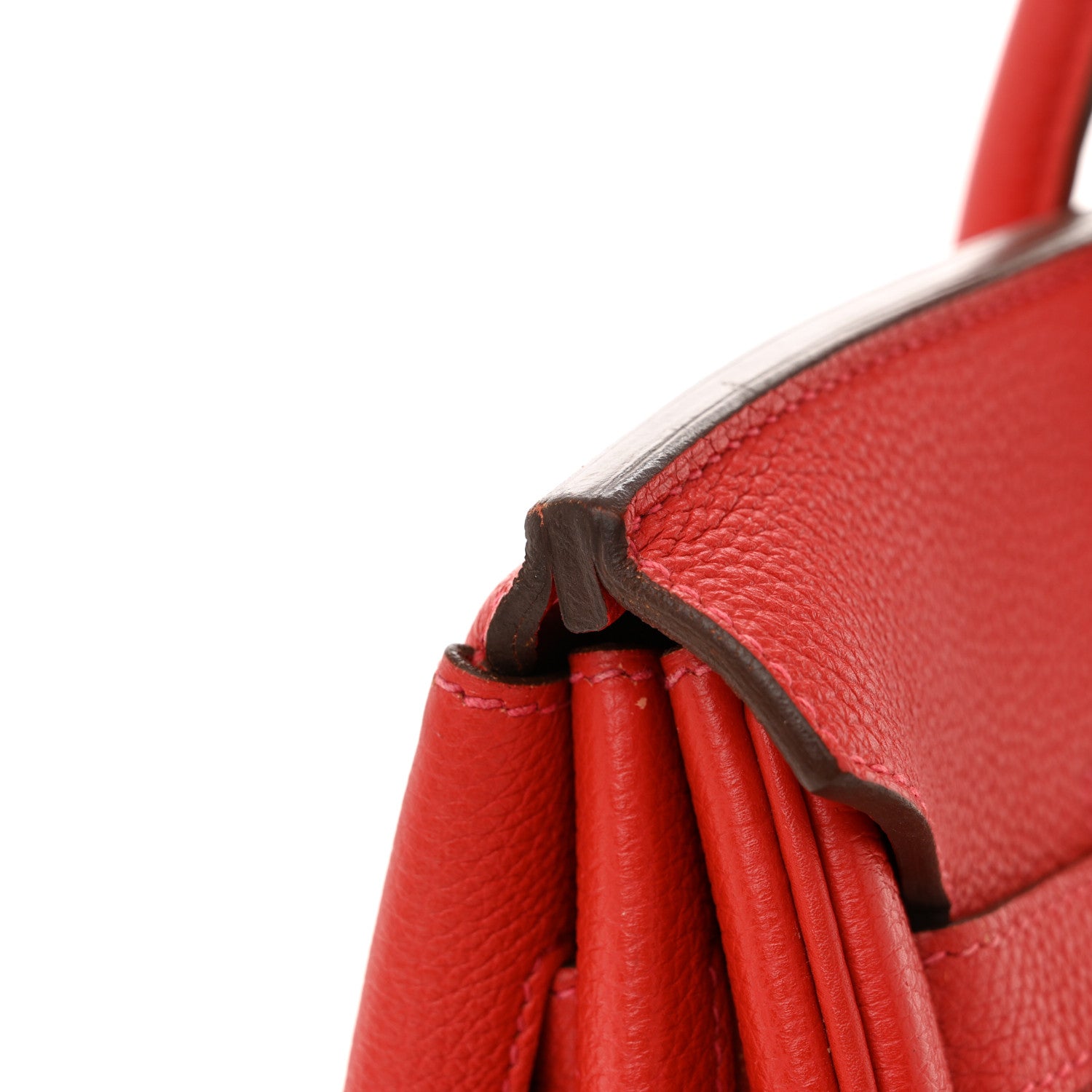 Hermes Togo Birkin 35 Rouge Casaque 11 of 12