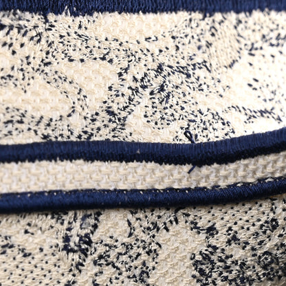 Christian Dior Canvas Embroidered Toile de Jouy Saddle Bag Blue 11 of 13