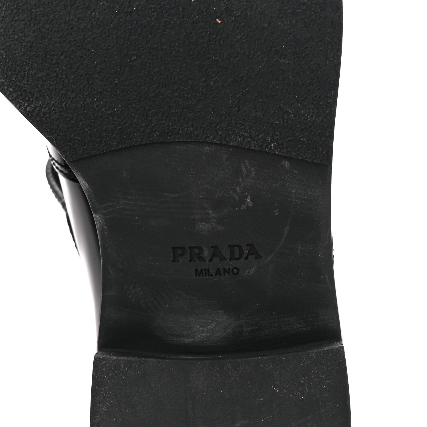 Prada Spazzolato Mary Jane T Strap 40mm Loafers 40 Black 6 of 9