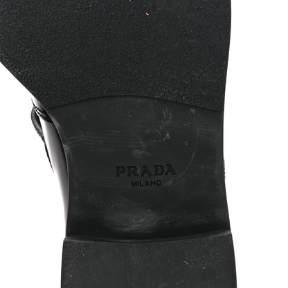 Prada Spazzolato Mary Jane T Strap 40mm Loafers 40 Black 6 of 9