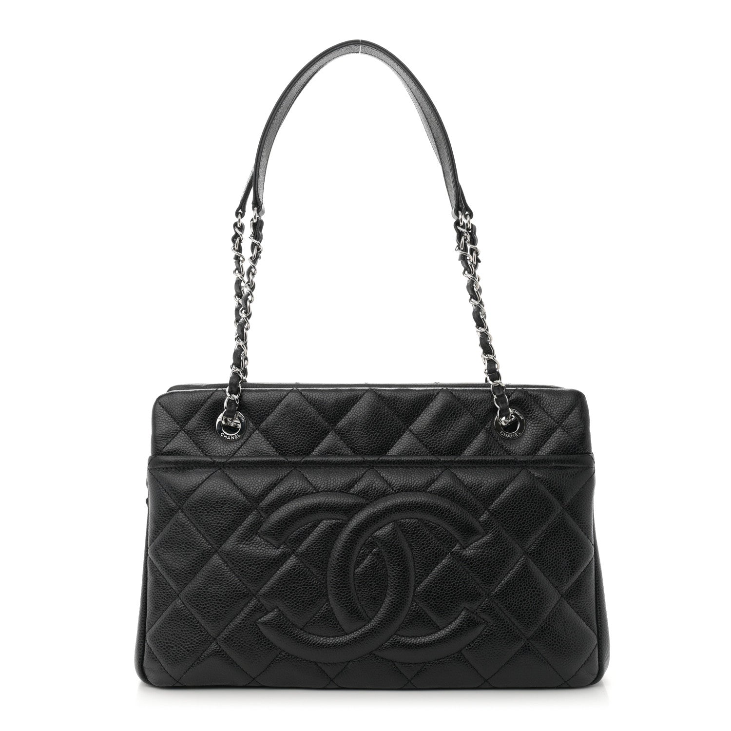 Chanel Caviar Quilted Timeless CC Soft Tote Black 1 of 10