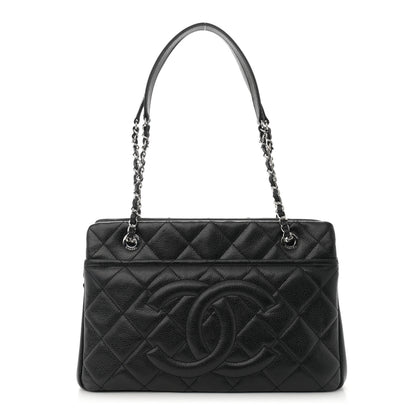Chanel Caviar Quilted Timeless CC Soft Tote Black 1 of 10