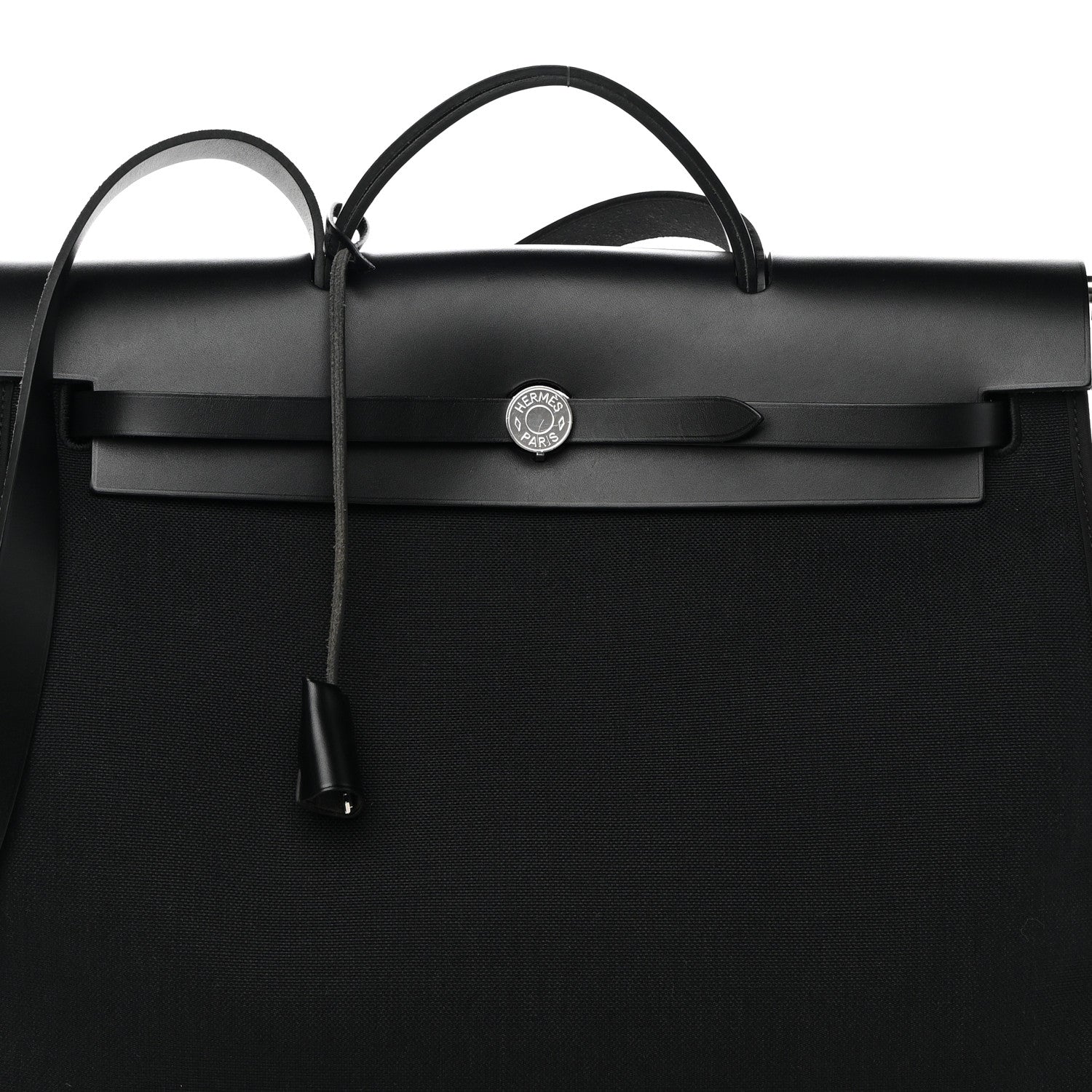 Hermes Toile Militaire Vache Hunter Herbag Zip 39 MM Black 10 of 14