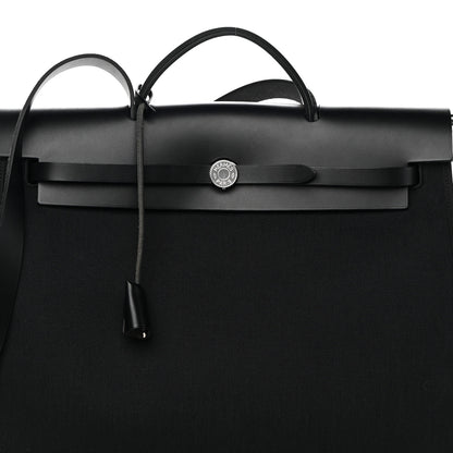 Hermes Toile Militaire Vache Hunter Herbag Zip 39 MM Black 10 of 14