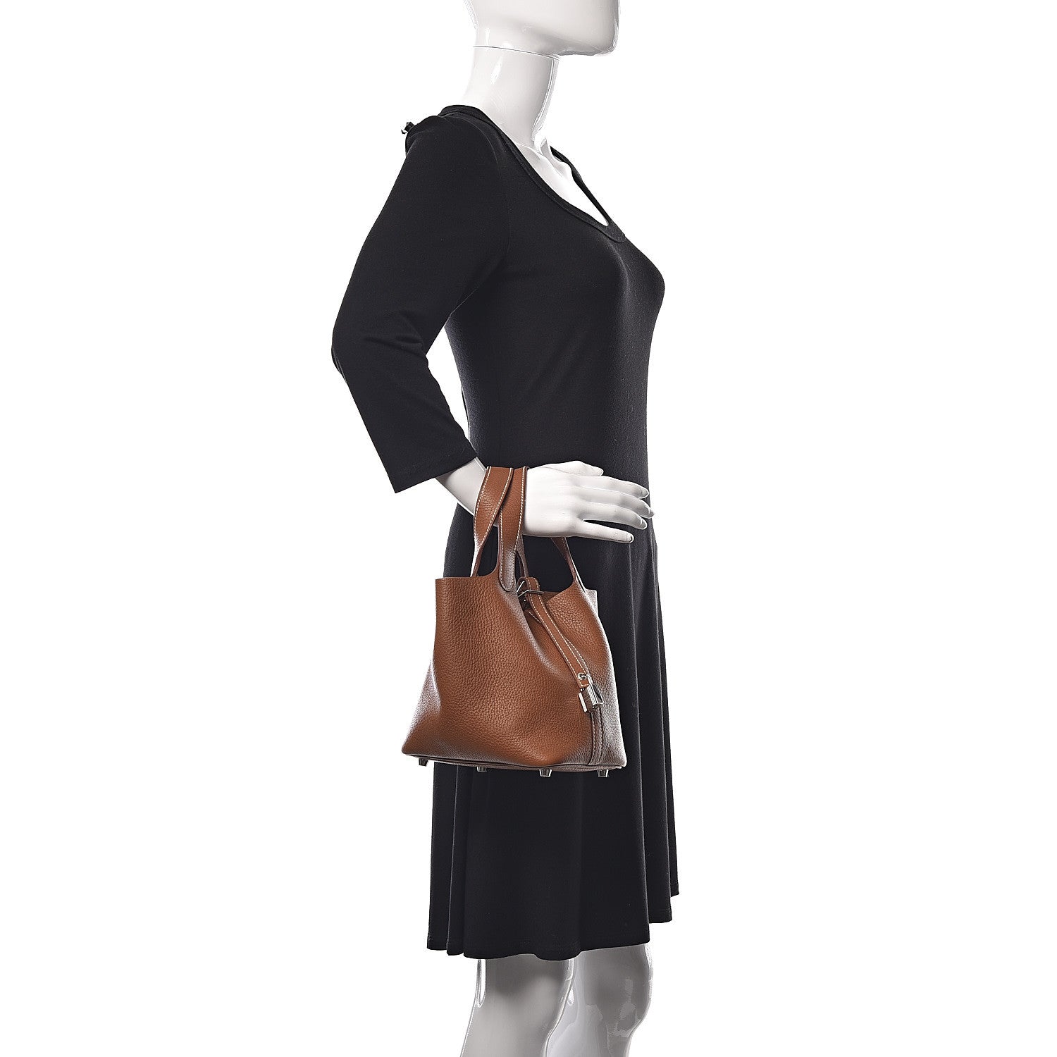 Hermes Taurillon Clemence Picotin Lock 18 PM Gold 2 of 12