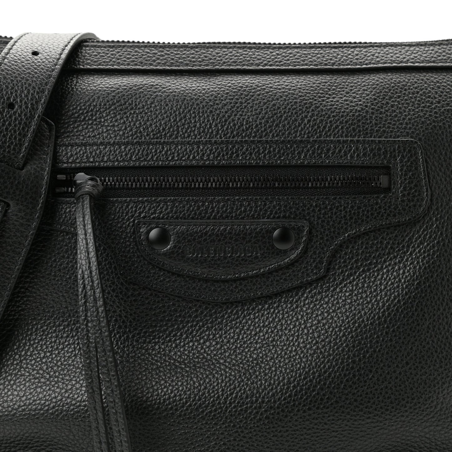 Grained Calfskin Black Hardware Small Neo Classic Hobo Black