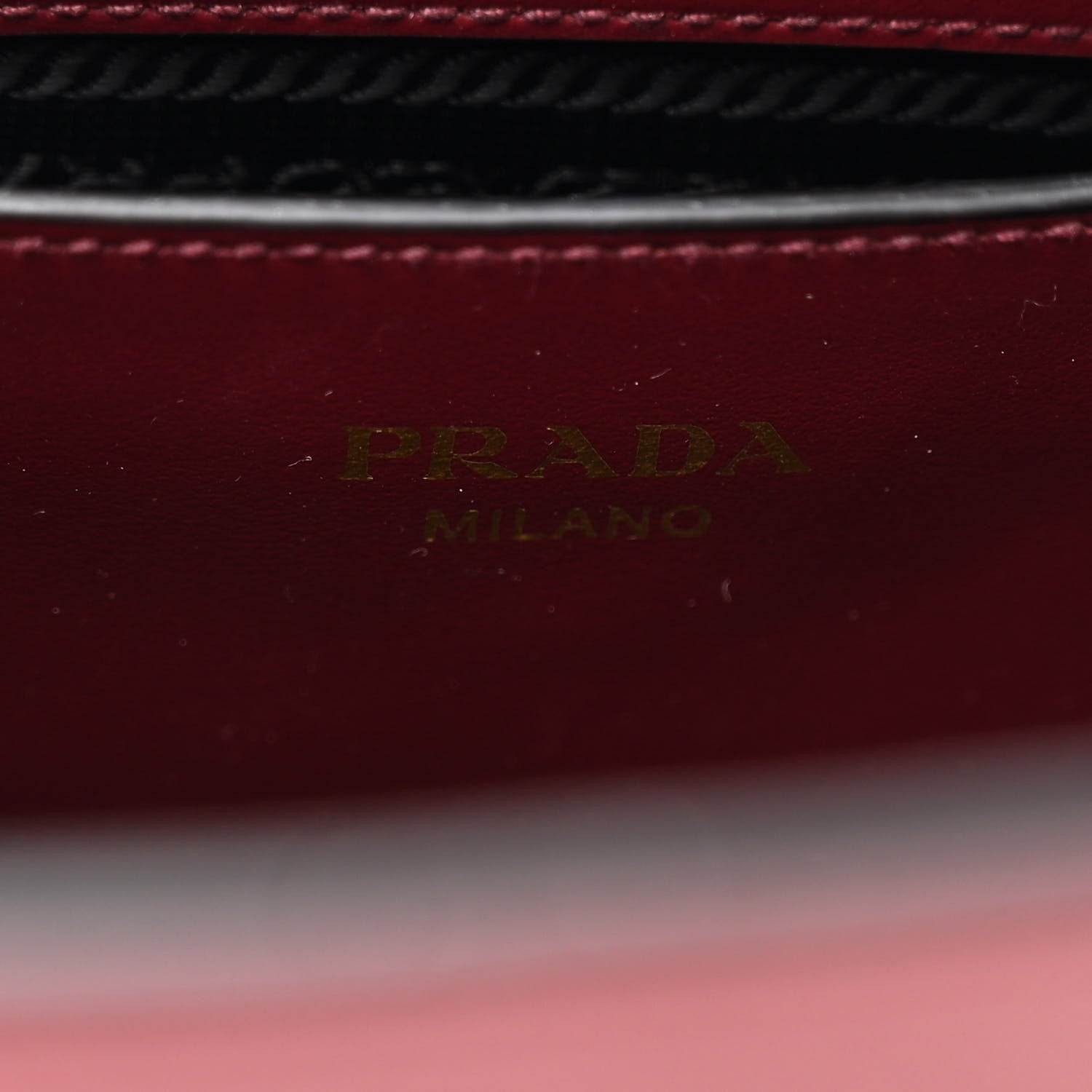Prada Saffiano Soft Calfskin Small Zippered Tote Cerise 6 of 10