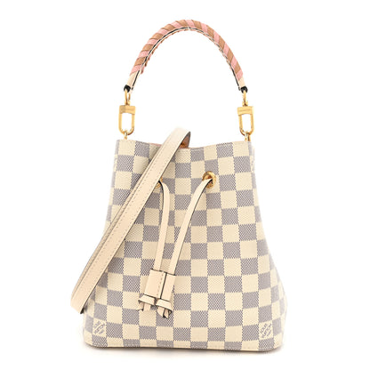 Louis Vuitton Damier Azur Braided Neonoe BB Pink 1 of 15