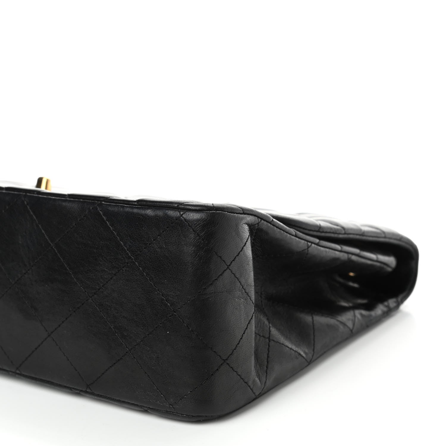 Chanel Lambskin Quilted Jumbo Double Flap Black 10 of 14