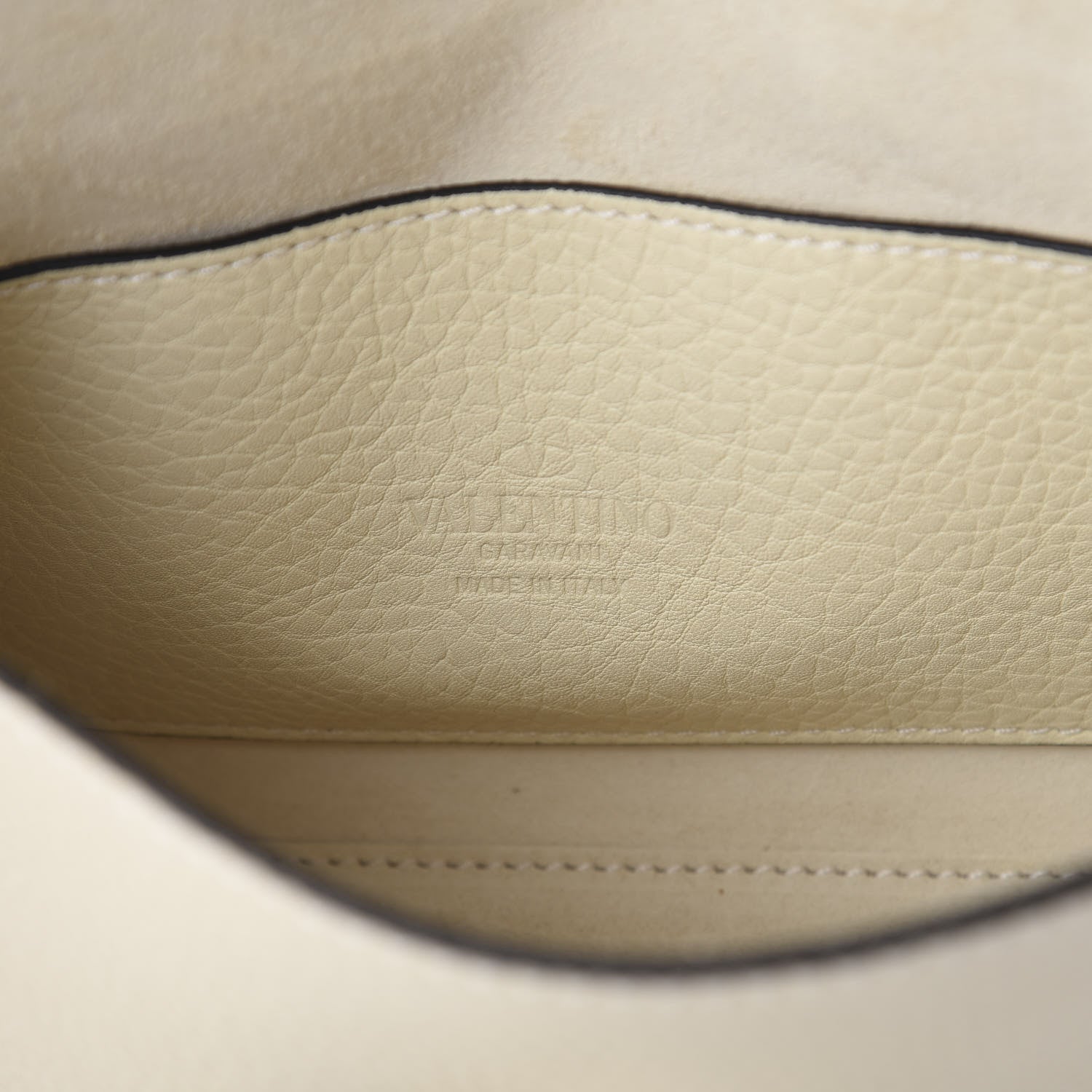 Valentino Garavani Pebbled Calfskin Medium Rockstud Flip Lock Crossbody Bag Light Ivory 7 of 7