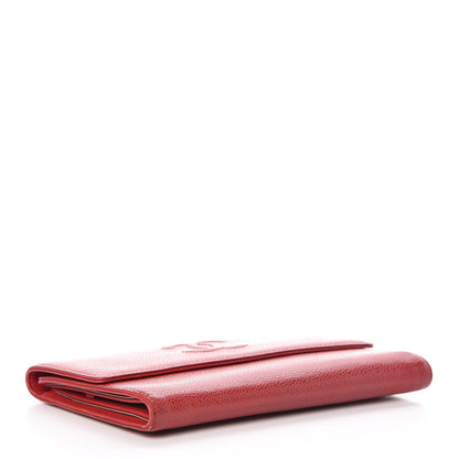 Chanel Caviar Timeless CC Large Flap Wallet Red 4 of 15