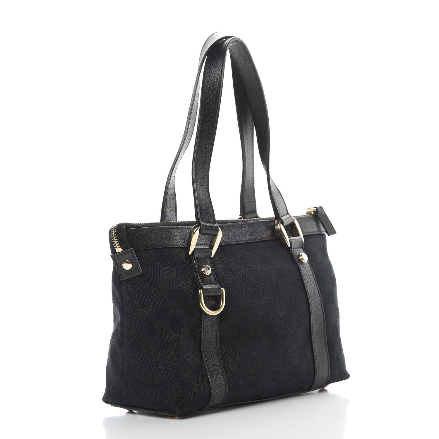 Gucci Monogram Small Abbey Tote Black 3 of 16