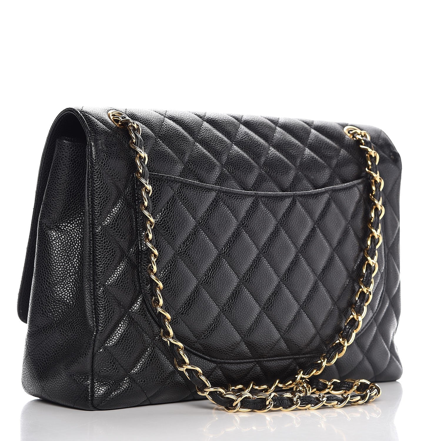 Chanel Caviar Quilted Maxi Single Flap Black 3 of 7