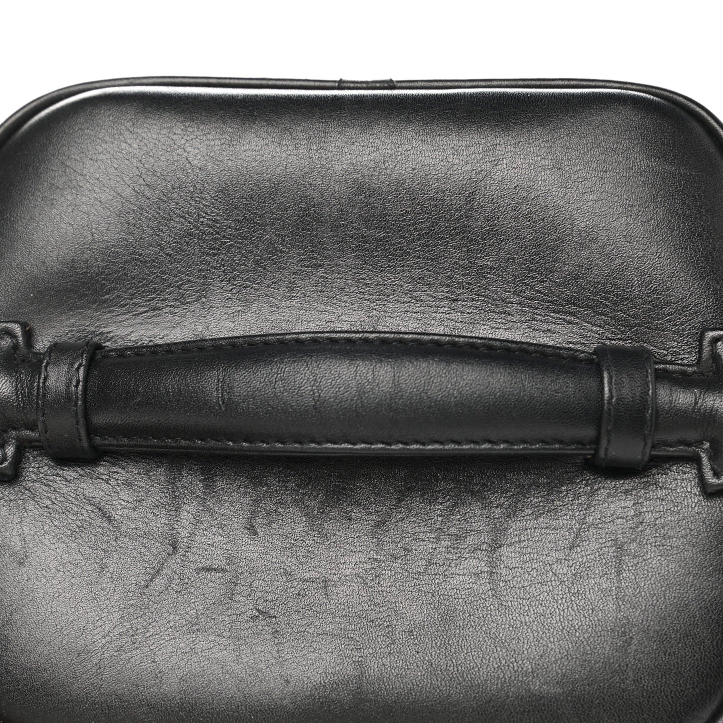 Lambskin Vanity Cosmetic Bag Black