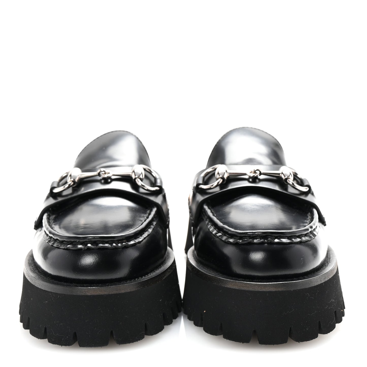 Cordovan Lux Womens Sylke Horsebit Platform Mules 36 Black