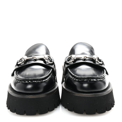 Gucci Cordovan Lux Womens Sylke Horsebit Platform Mules 36 Black 3 of 10