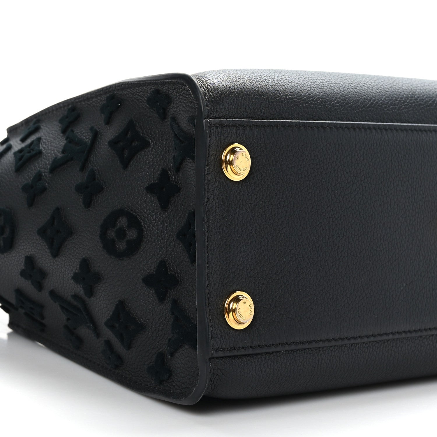 Louis Vuitton Calfskin Monogram Tufting On My Side Black 7 of 9