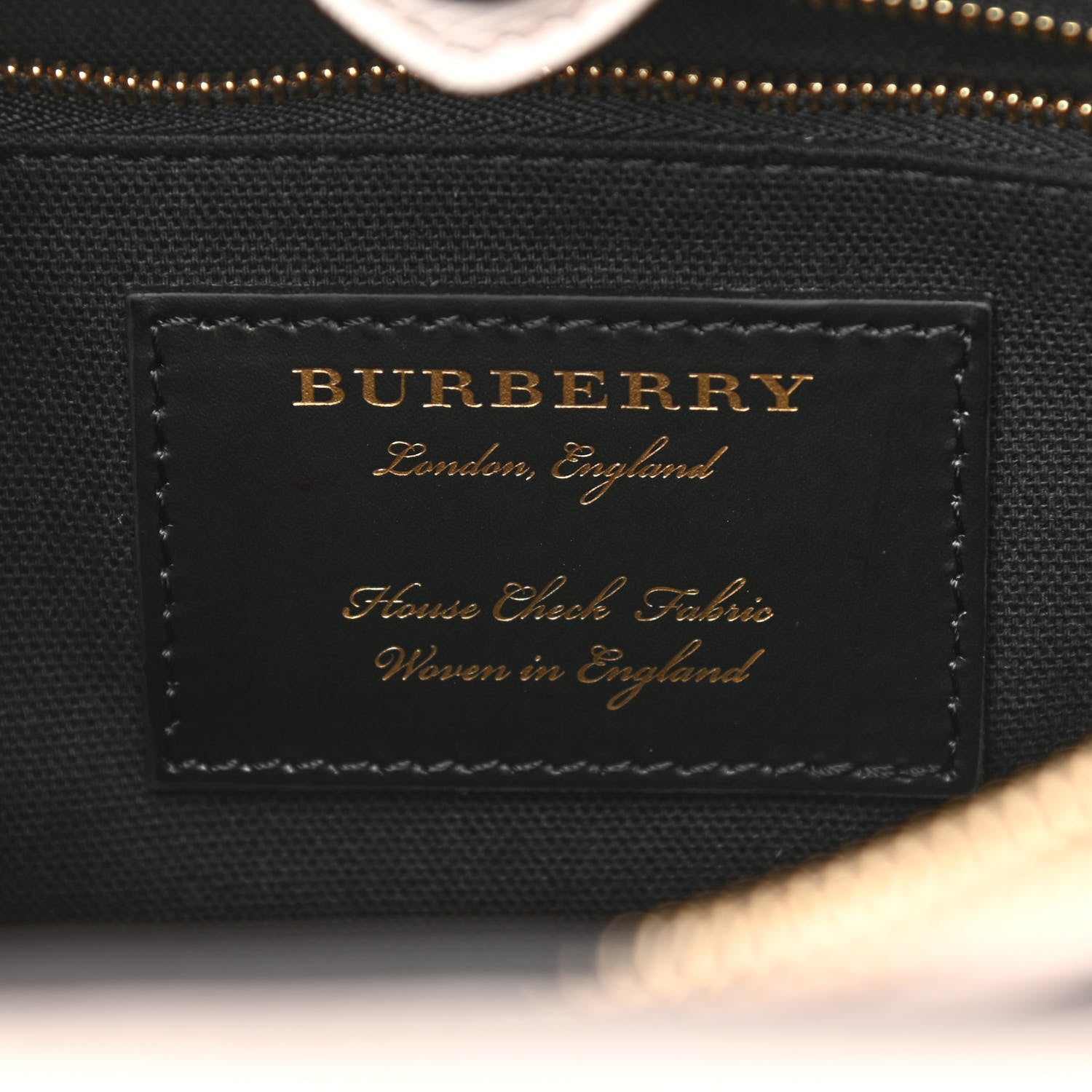 Burberry Derby Calfskin House Check Medium Banner Tote Beige 6 of 10